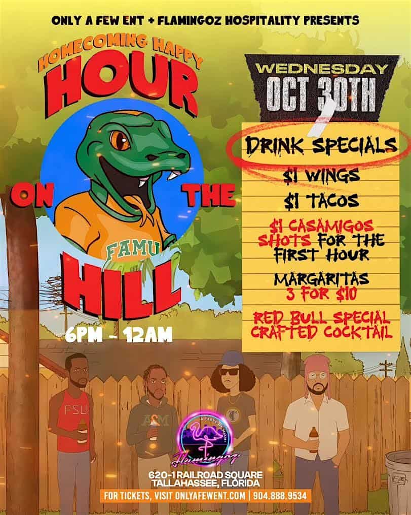 Homecoming Happy Hour On The Hill – Tallahassee, FL