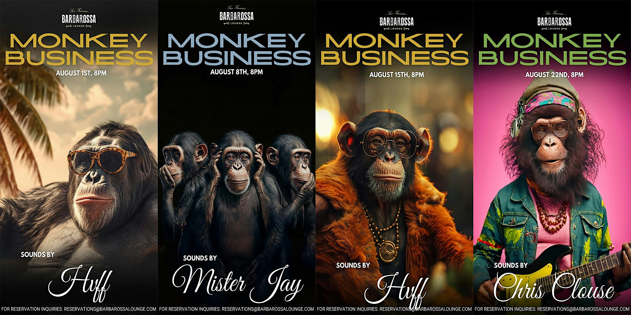 Monkey Business Thursdays at Barbarossa – FREE – San Francisco’s #1 Weekly – San Francisco, CA