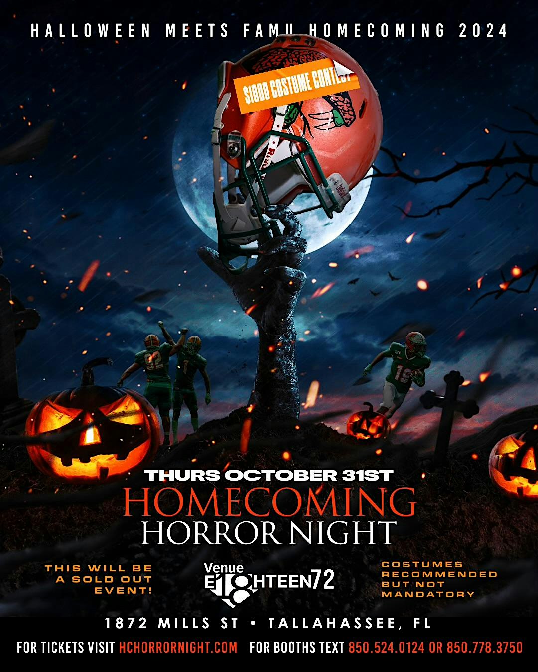 HOMECOMING HORROR NIGHT: FAMU HOMECOMING 2K24 – Tallahassee, FL