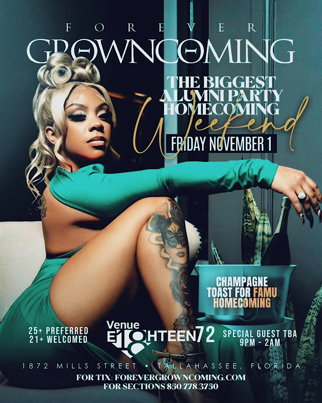 FOREVER GROWNCOMING: FAMU HOMECOMING Hosted By: TBA – Tallahassee, FL