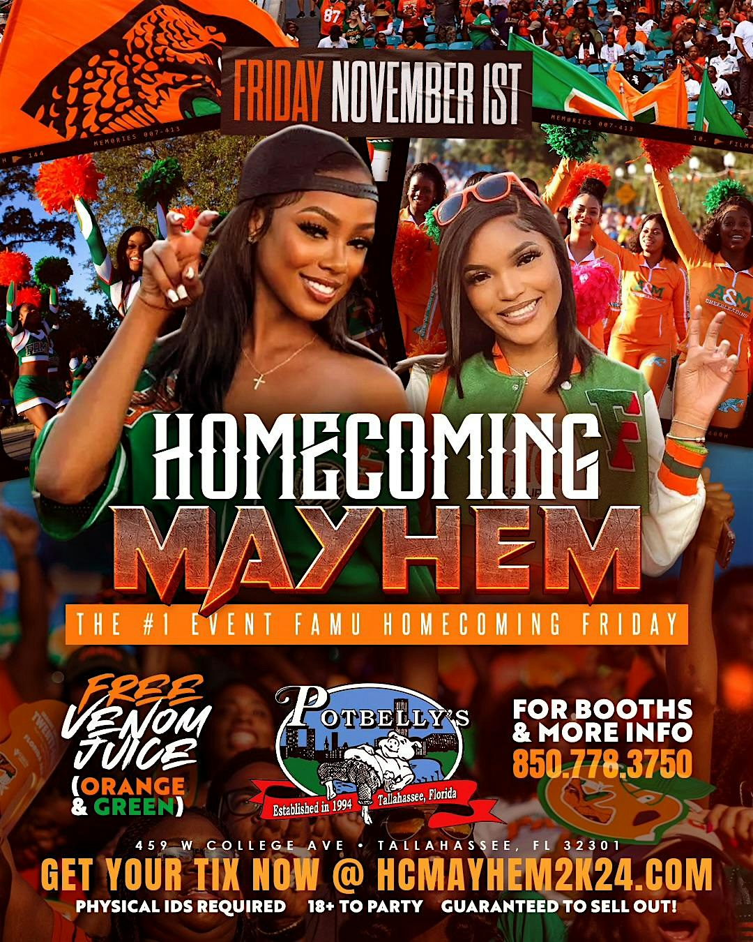 HOMECOMING MAYHEM 2k24 – Tallahassee, FL