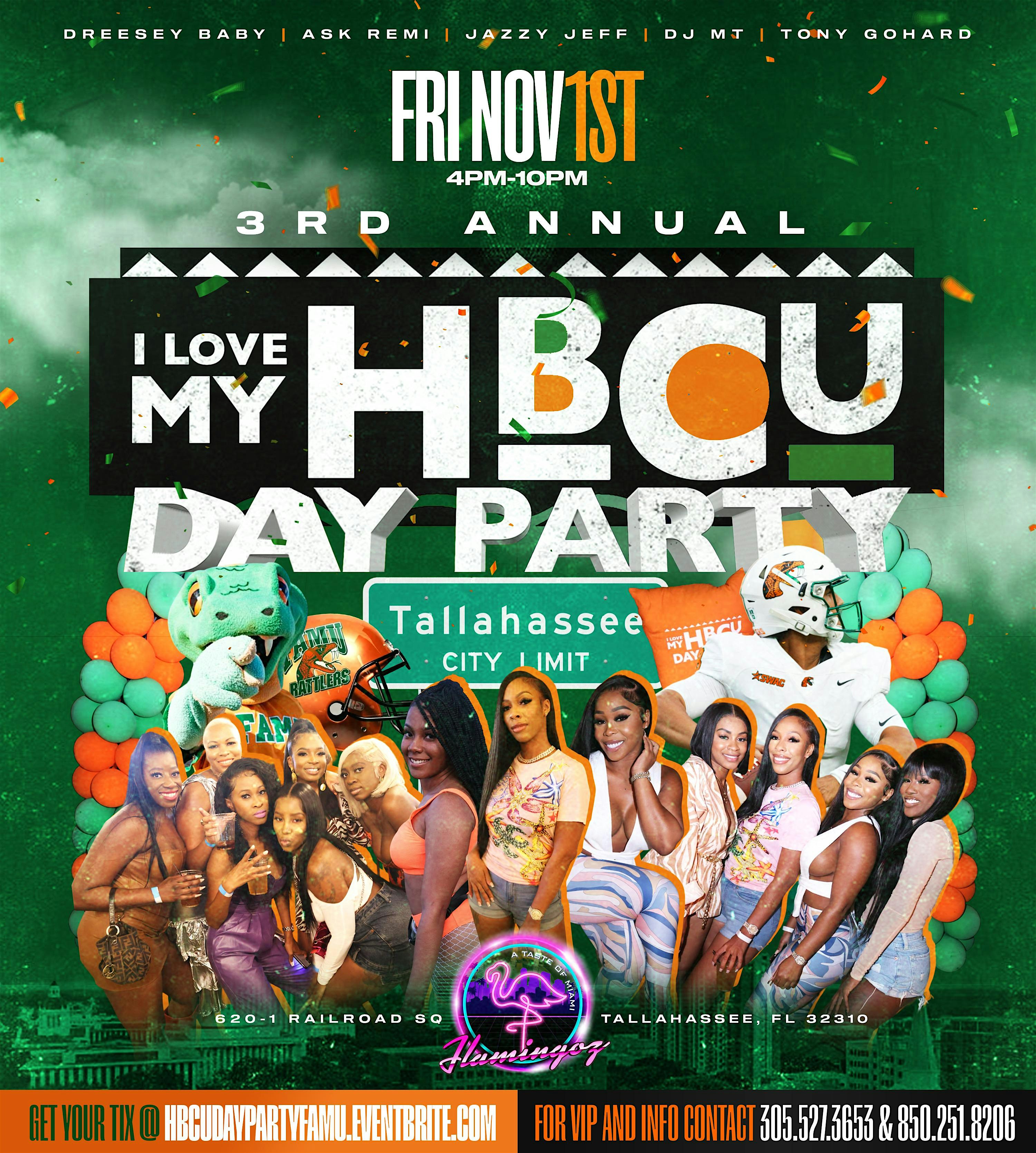 3RD ANNUAL “I LOVE MY HBCU” DAY PARTY – FAMU HOMECOMING EDITION – Tallahassee, FL