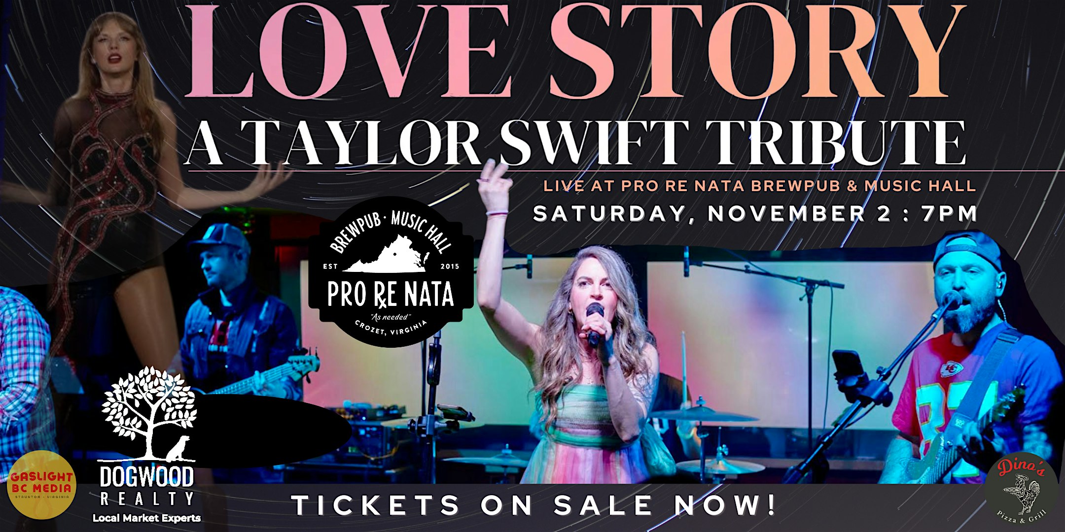 LOVE STORY: A Taylor Swift TRIBUTE @ Pro Re Nata – Crozet, VA