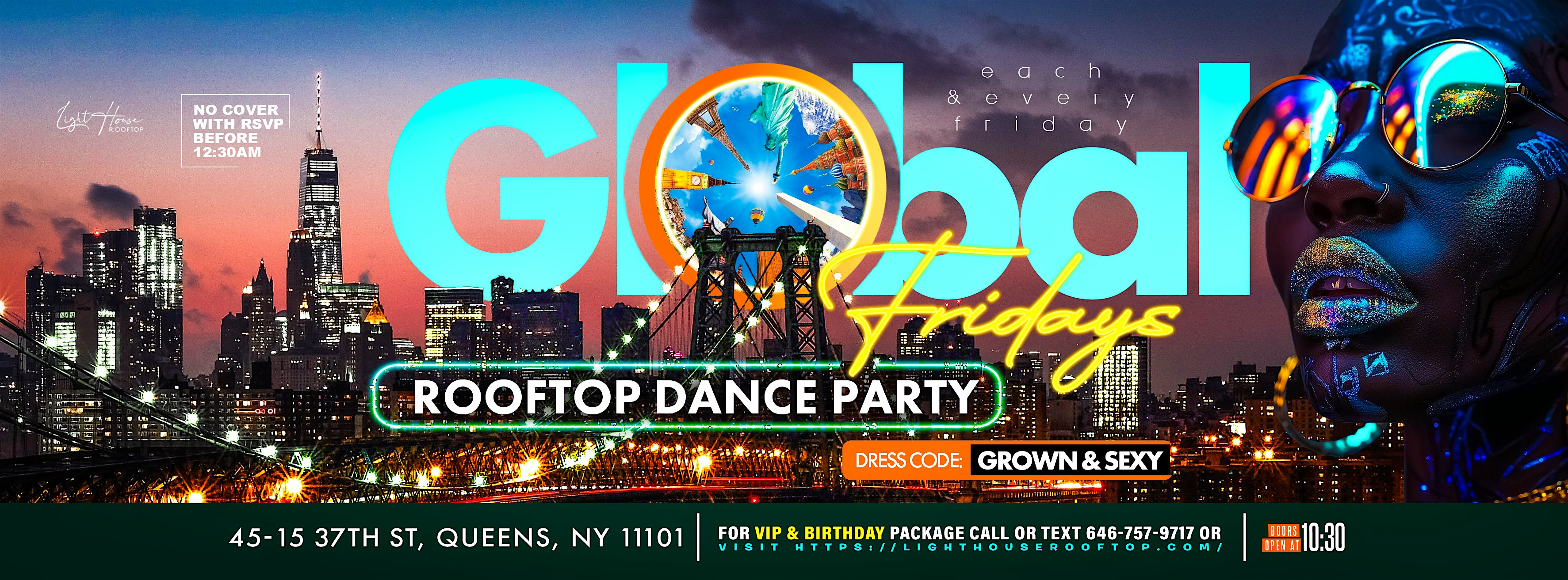 GLOBAL FRIDAYS ROOFTOP DANCE PARTY – Queens, NY