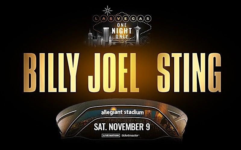 Purchase BILLY JOEL & STING concert shuttle bus from Circa Resort Casino 11/9/2024 Tickets: Don't miss this upcoming 2024 Local Event in Las Vegas