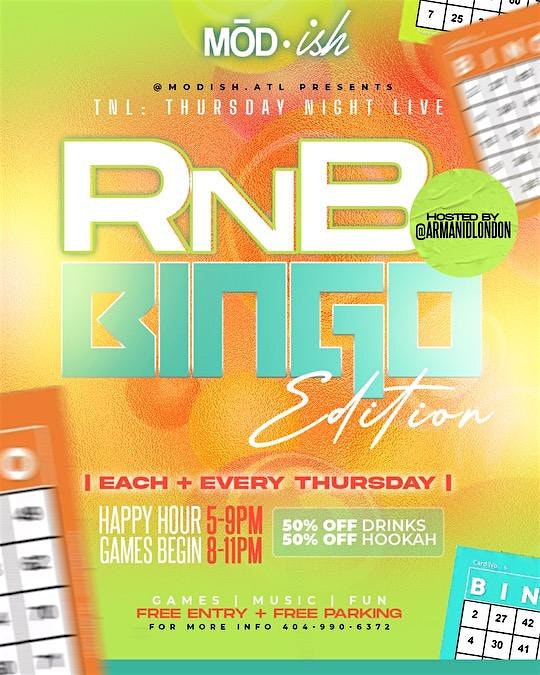 RnB BINGO – Atlanta, GA