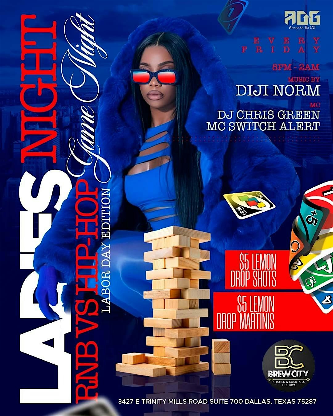 *NEW VENUE ALERT* AOG PRESENTS-Hip Hop Vs RnB Adult Game Night + Dance Off – Dallas, TX