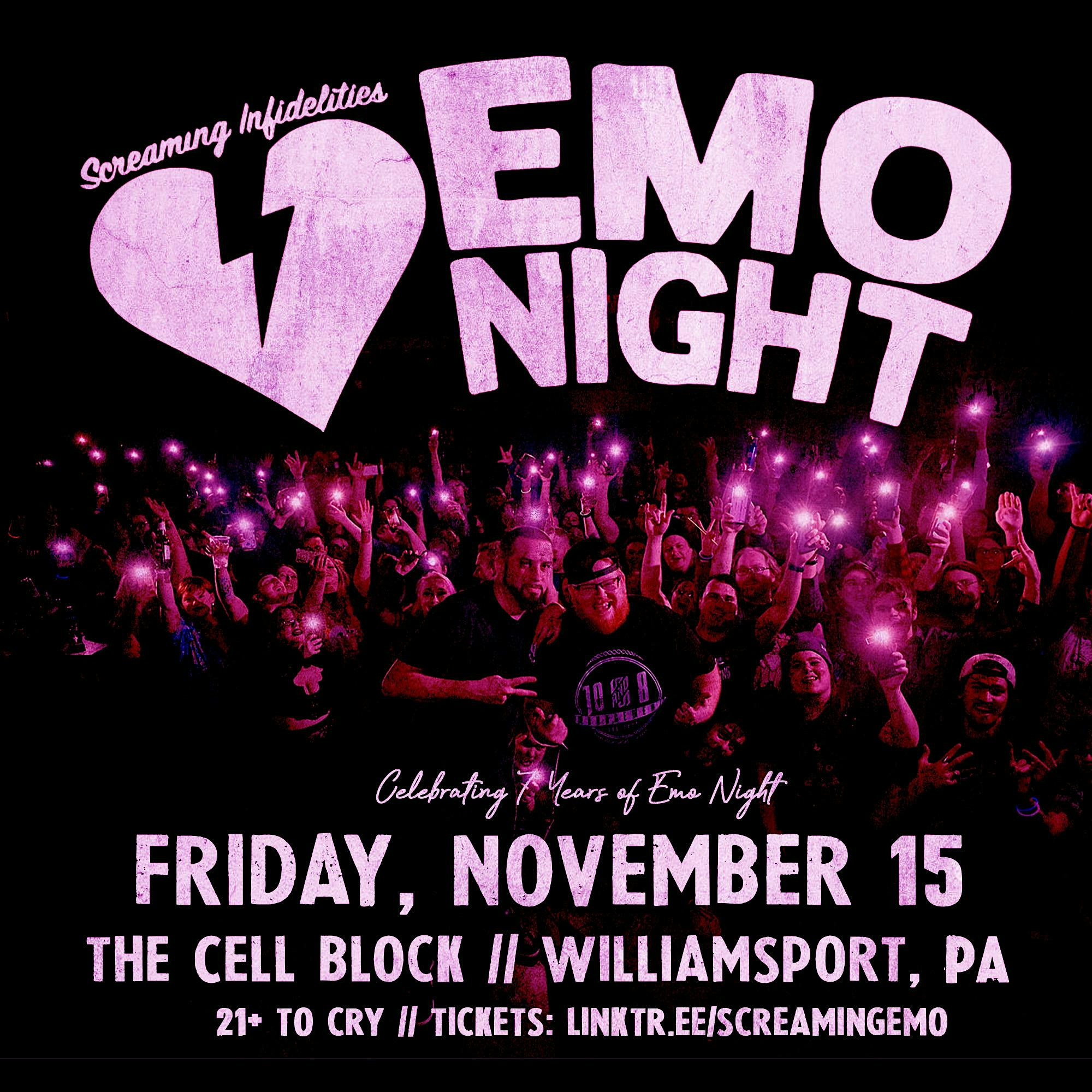 Emo Night at The Cell Block – Williamsport, PA