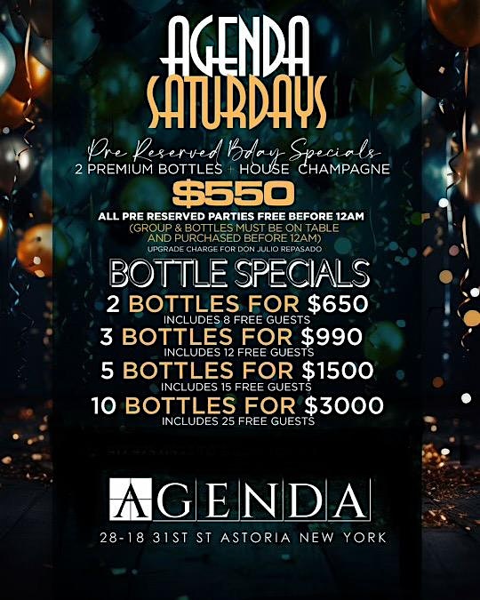 LOVE SATURDAYS !! GRAND OPENING AT AGENDA NYC – Queens, NY