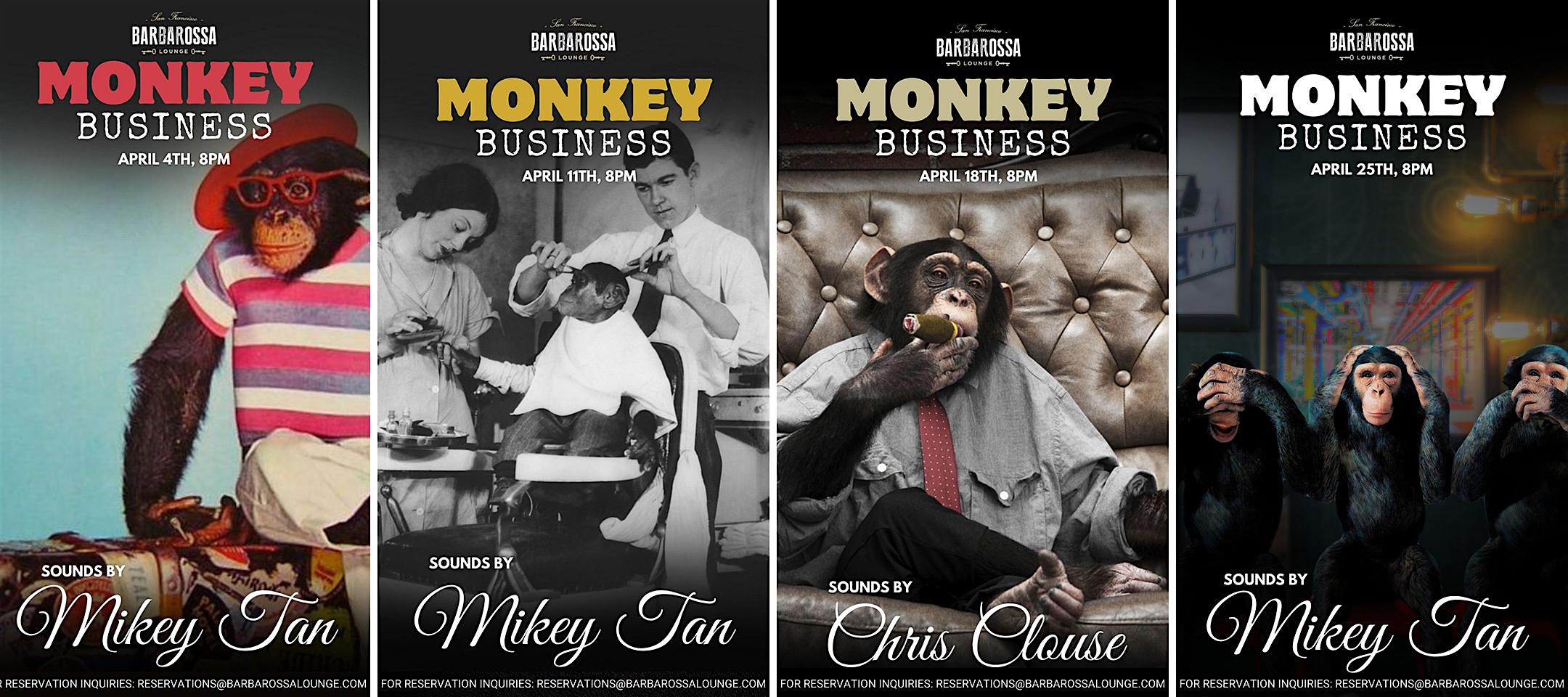 SF’s #1 Weekly Event, Monkey Business Thursdays at Barbarossa Lounge – San Francisco, CA