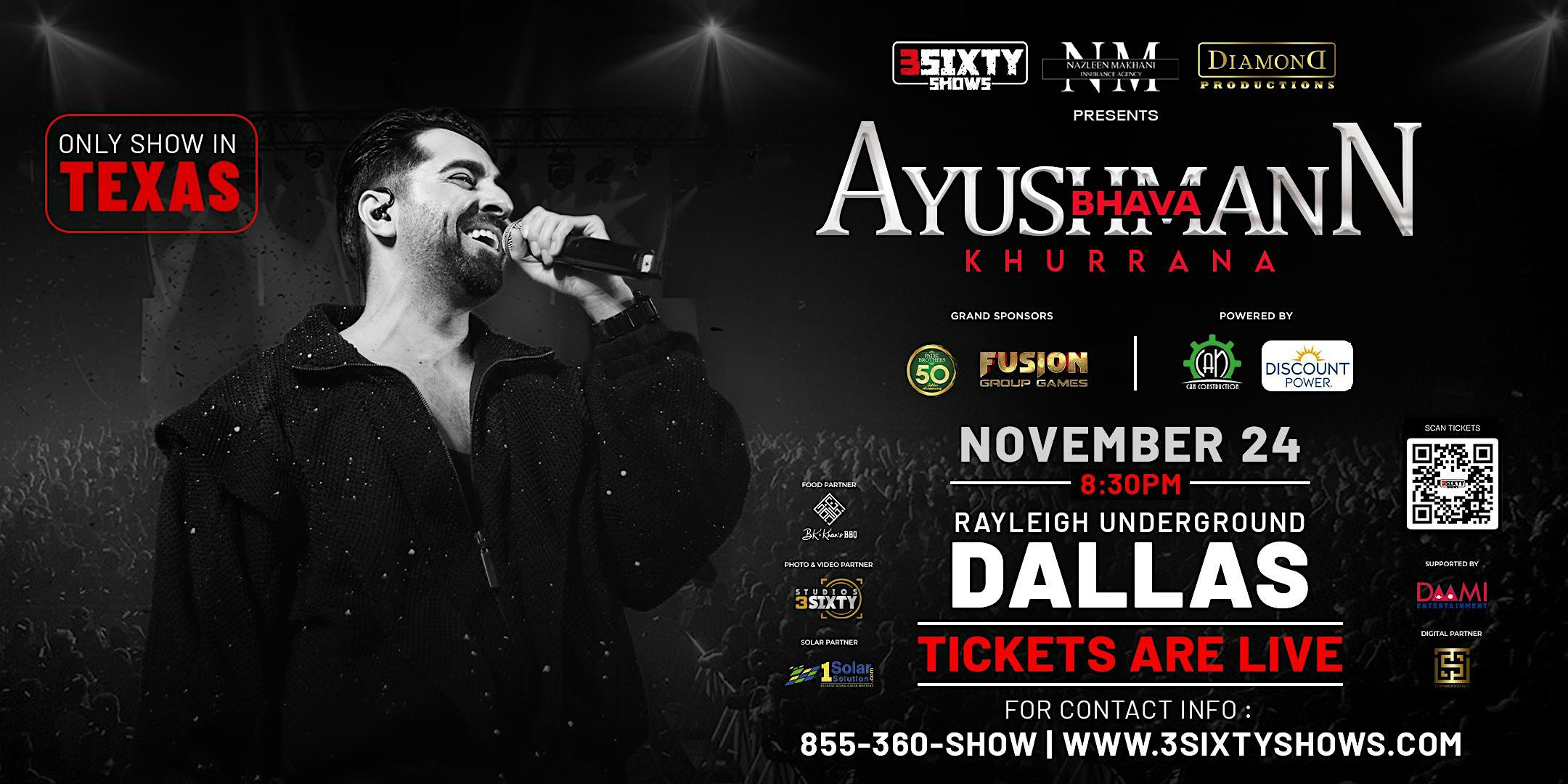 Ayushmann Khurrana Live in Dallas – Irving, TX