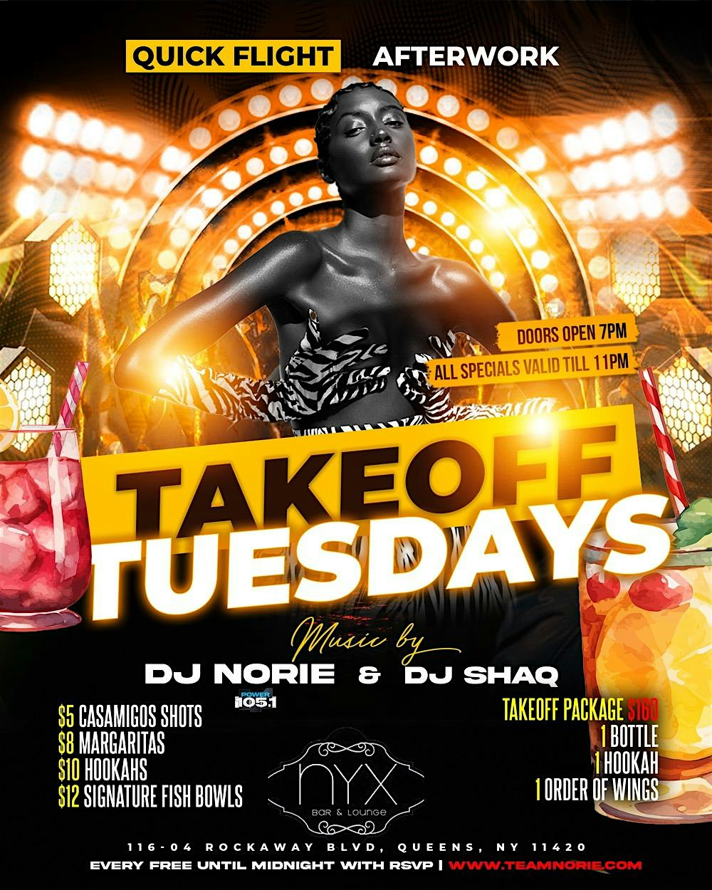 TAKEOFF TUESDAYS – Queens, NY