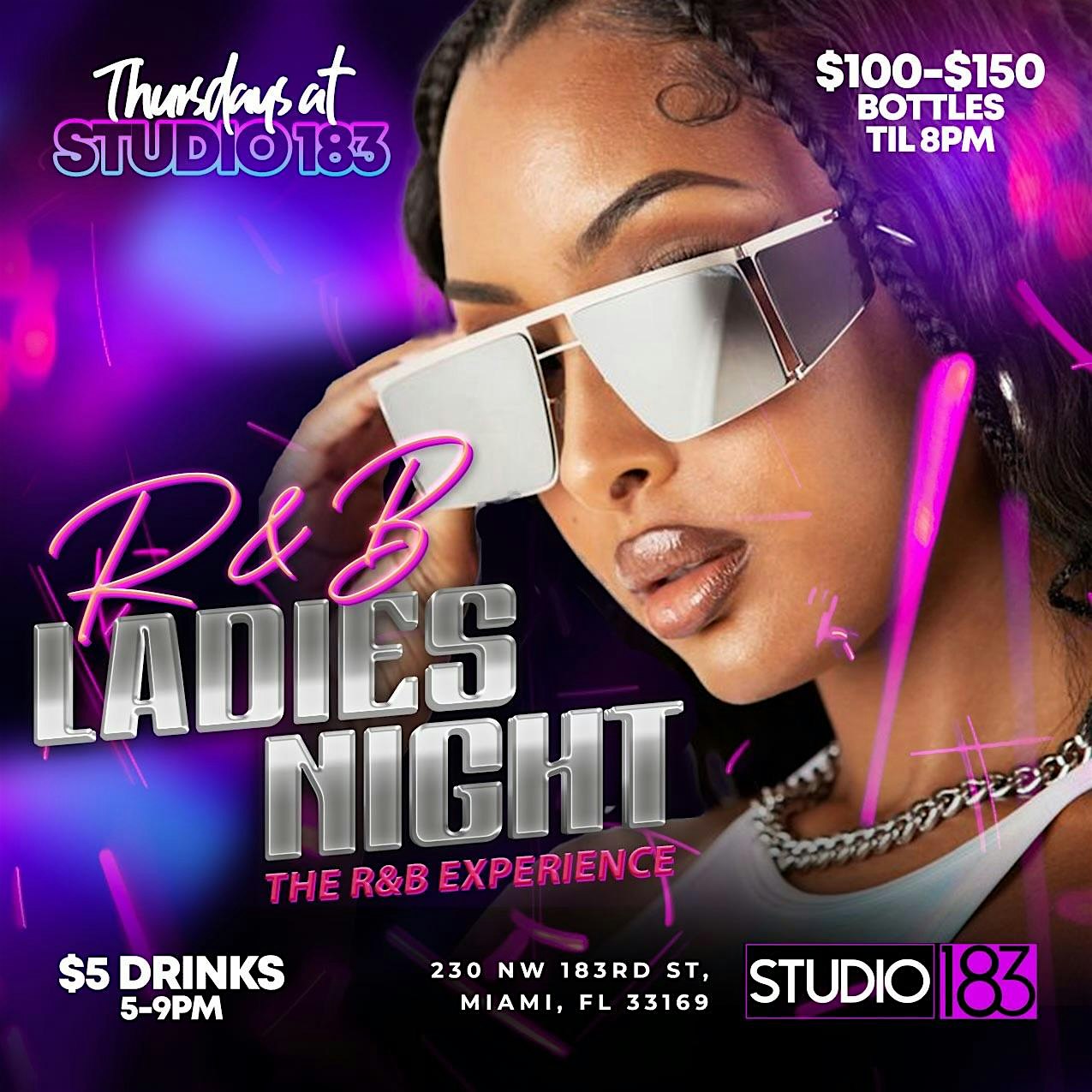 R&B Thursdays at Studio183 Lounge (The Ultimate Ladies Night) – Miami, FL