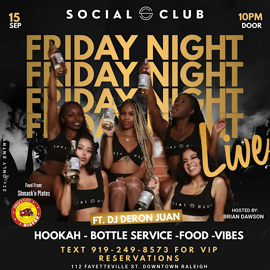 Friday Night LIVE at Social Club – Raleigh, NC