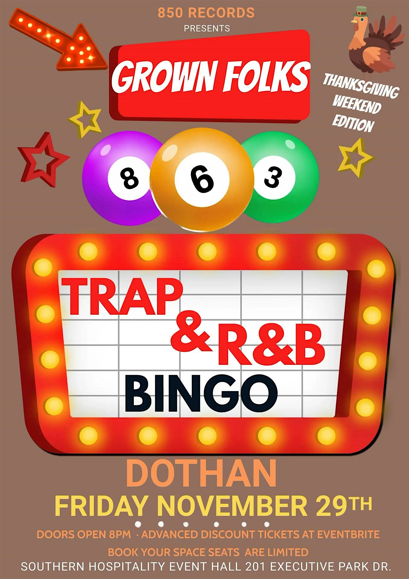 TRAP & R&B BINGO DOTHAN – Dothan, AL