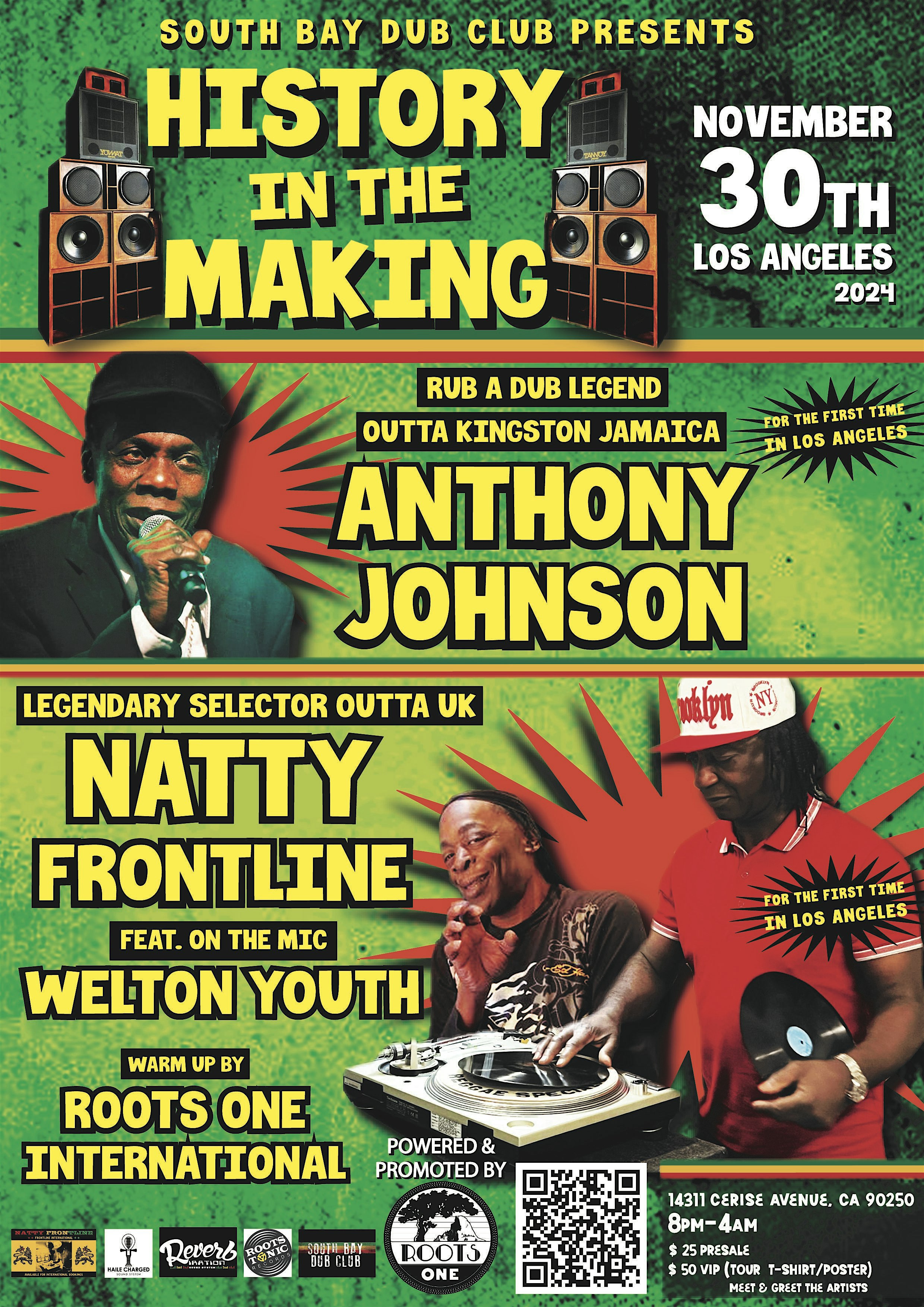 Natty Frontline, Anthony Johnson & Roots One International – Los Angeles – Hawthorne, CA