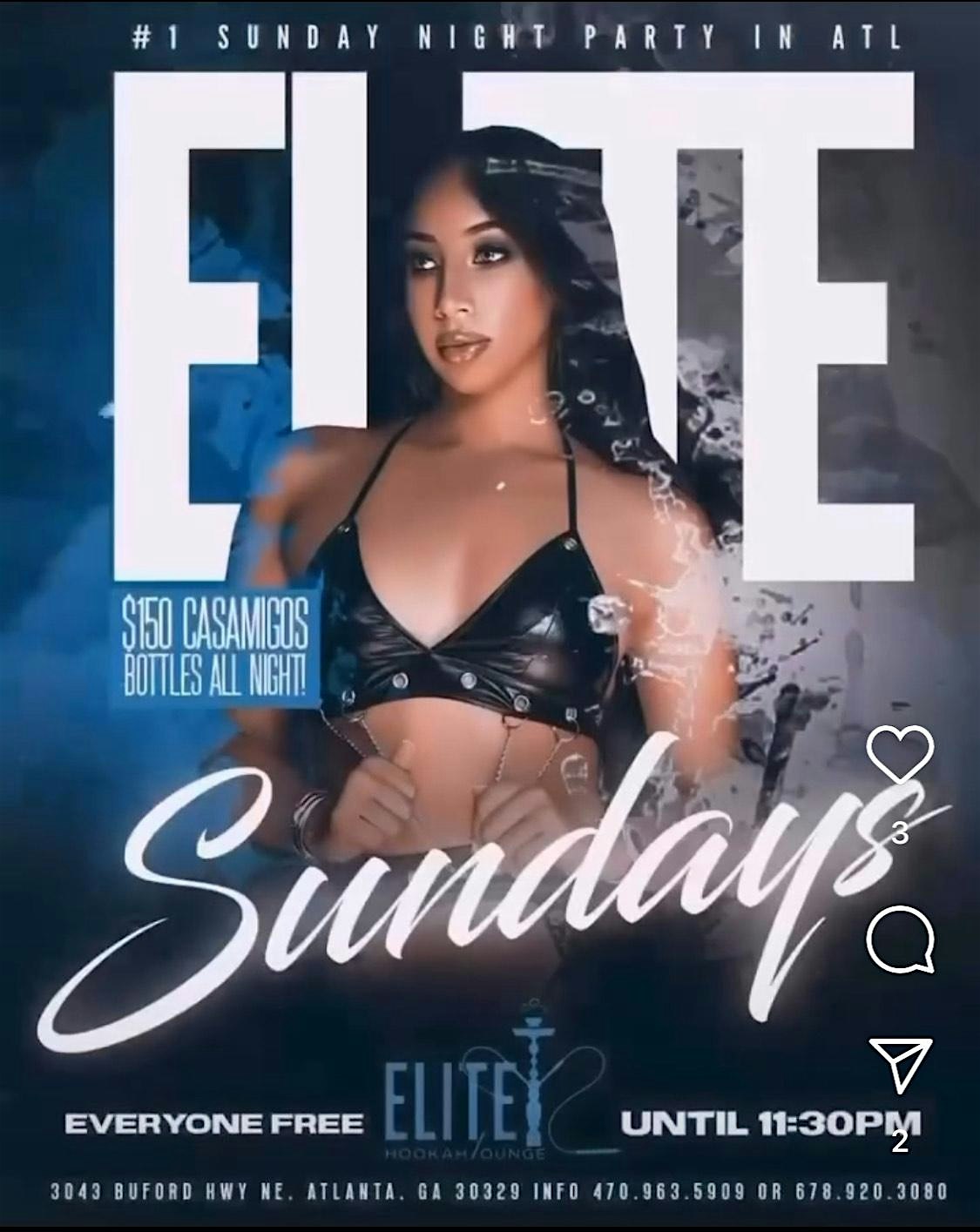 Elite Sundays at Elite Lounge. The #1 Sunday Night Party in ATL – Atlanta, GA