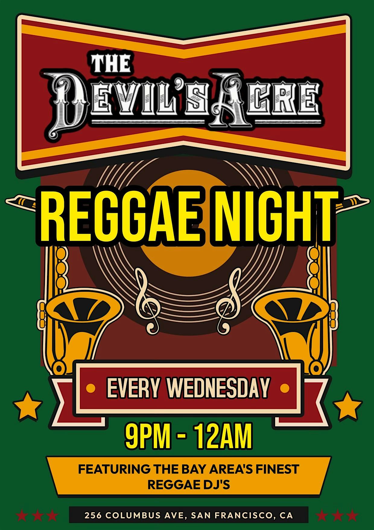 Reggae Night Every Wednesday – San Francisco, CA