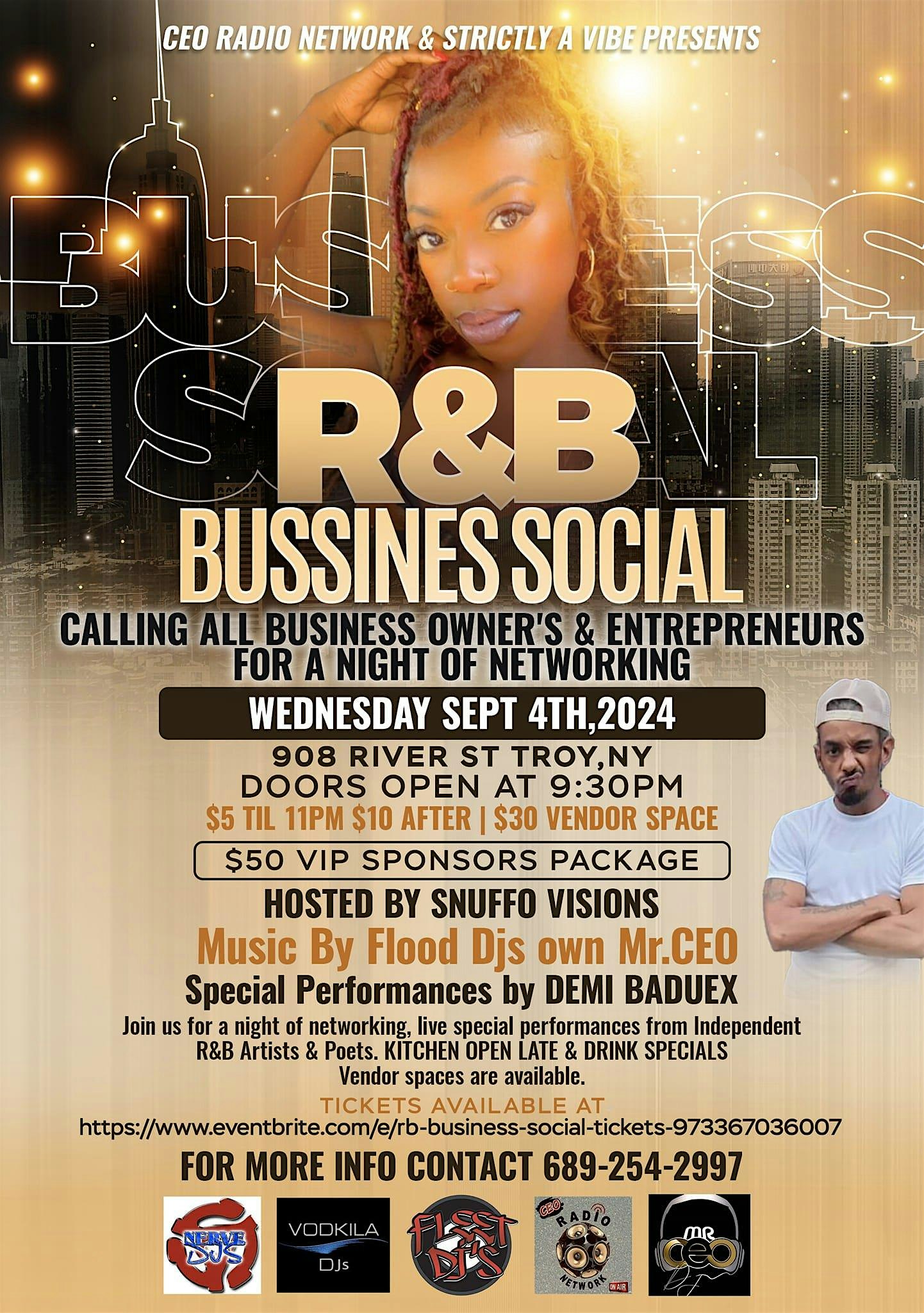 R&B BUSINESS SOCIAL – Troy, NY