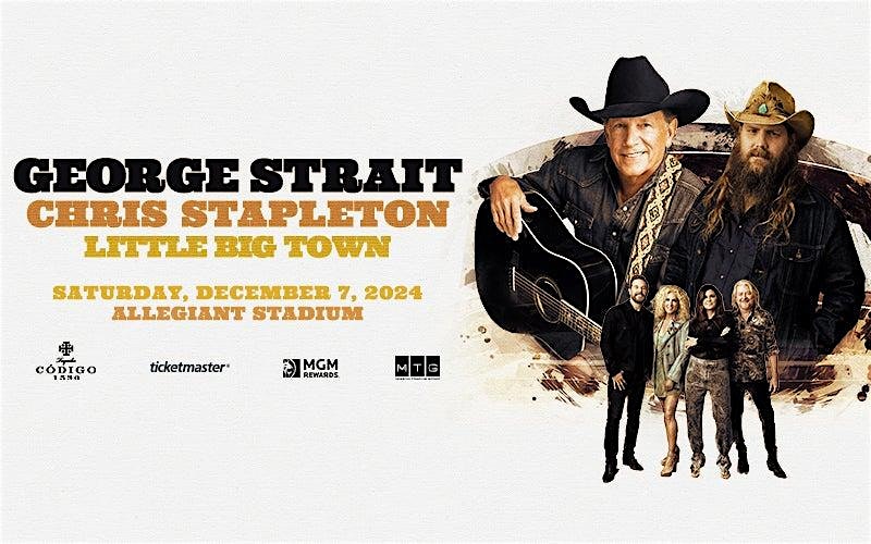 GEORGE STRAIT concert shuttle bus from Circa Resort Casino 12/7/2024 – Las Vegas, NV