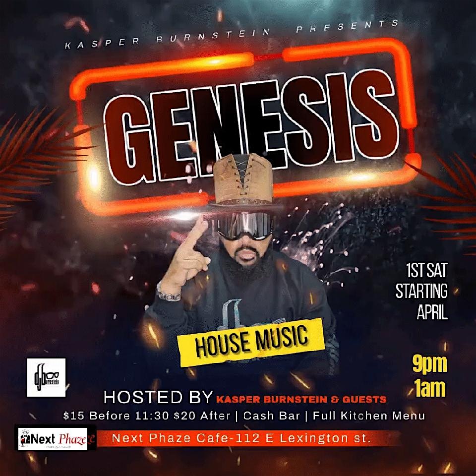 Genesis House Music hosted by Kasper Burnstein & Guests – Baltimore, MD