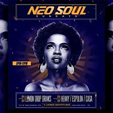 Neo-Soul Sundays @ S Lounge Graffiti – Philadelphia, PA