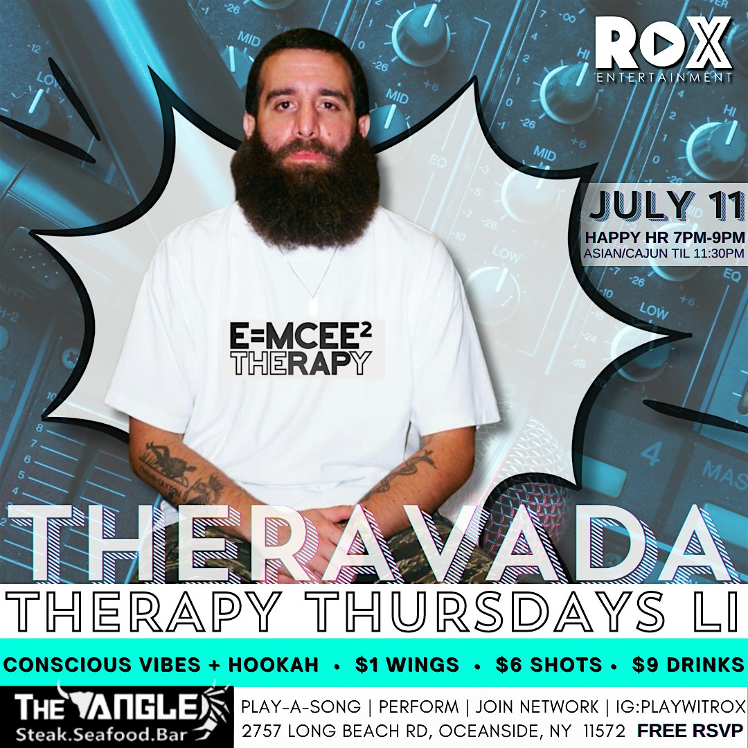 PLAY. WIT. ROX presents EMCEE THERAPY @ THE ANGLE HIBACHI – Oceanside, NY