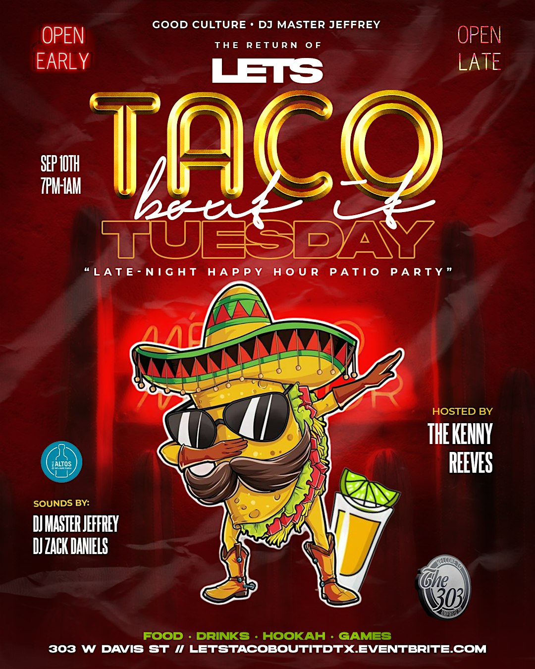 “Let’s Taco Bout It” #1 MidWeek After Work Happy Hour Social – Dallas, TX