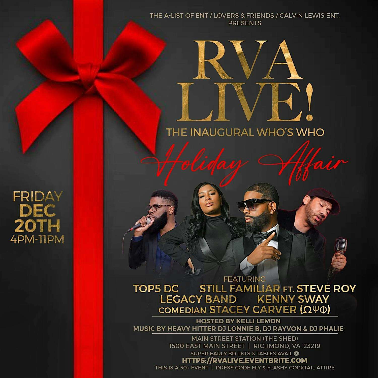 RVA LIVE!! Thee Inaugural Who’s Who Holiday Affair – Richmond, VA