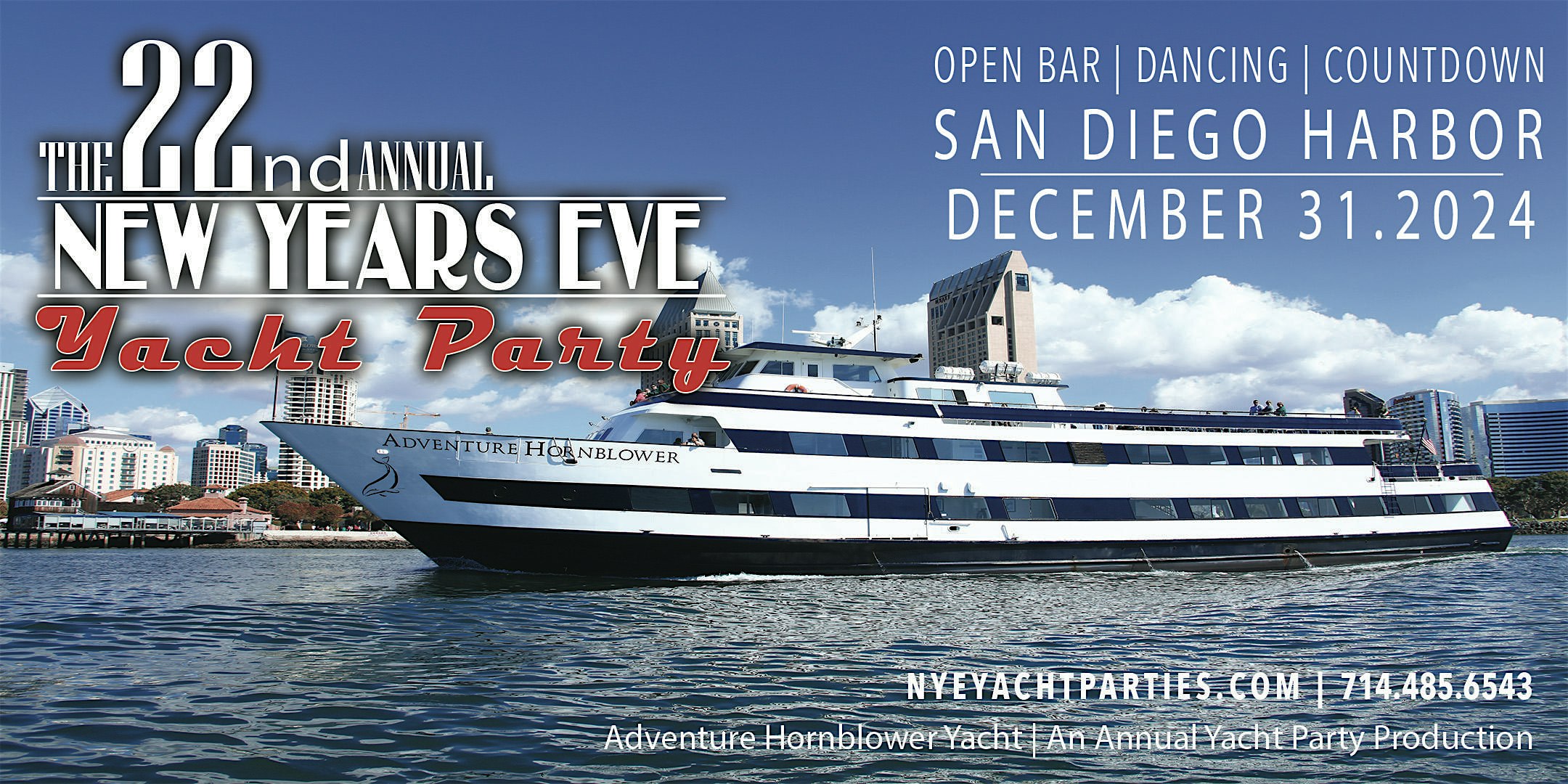 New Year’s Eve Yacht Party – San Diego – San Diego, CA