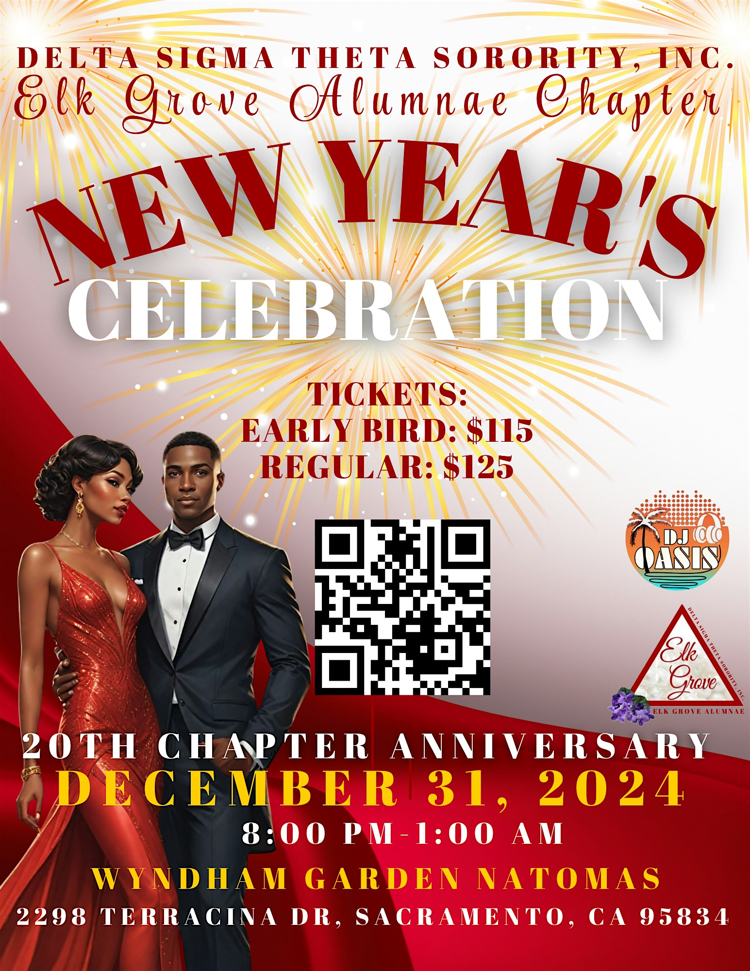 Elk Grove Alumnae Chapter New Year’s Eve Gala – Sacramento, CA