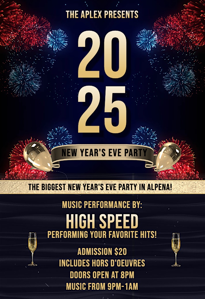 New Year’s Eve Party with music by High Speed – Alpena, MI