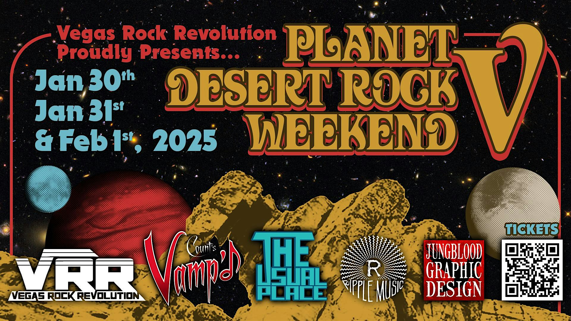 PLANET DESERT ROCK WEEKEND V IN LAS VEGAS JAN. 30+ 31+ FEB. 1, 2025 – Las Vegas, NV