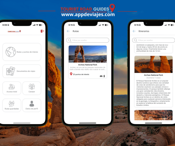 App Self-guided road routes Archs National Park – Arches National Park, Utah