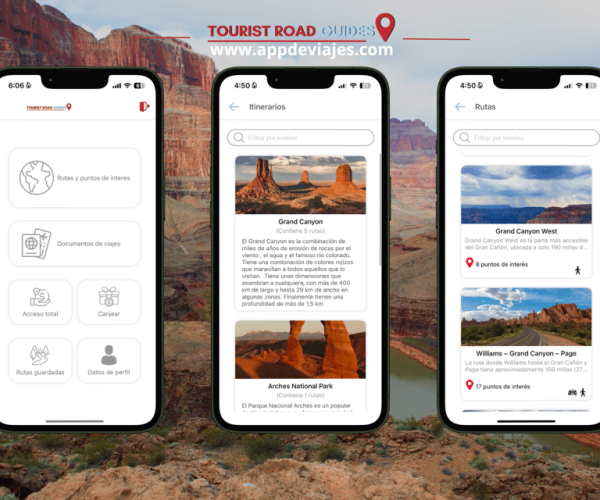 App Self-guided road routes Grand Canyon – Grand Canyon National Park, Arizona