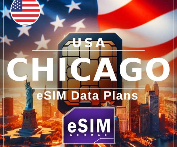 Chicago eSIM: Instant Activation USA 4G/5GB – Chicago, Illinois