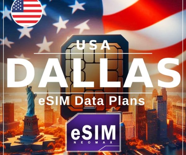 Dallas eSIM: Instant Activation USA 4G/5GB – Dallas, Texas