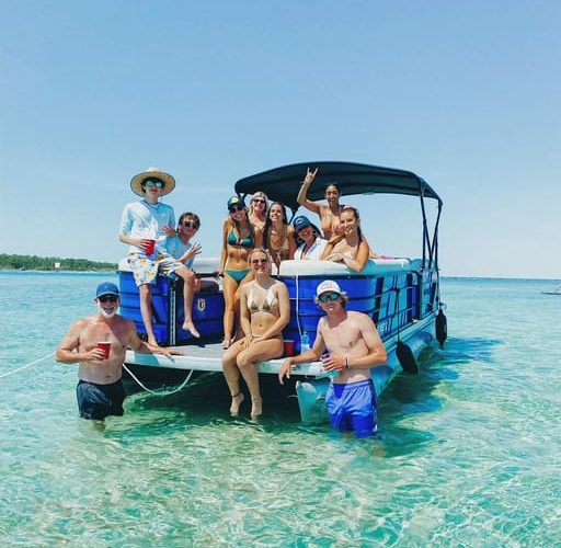 Fort Walton: Half Day Pontoon Boat Rental to Crab Island – Destin, Florida