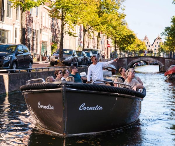 Haarlem: Open Boat Canal Tour in the Historical City Center – North Holland, Netherlands