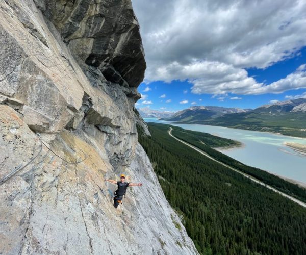 Lake Abraham Via Ferrata Climbing – Abraham Lake, Canada