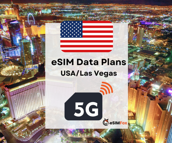 Las Vegas : eSIM Internet Data Plan for USA 4G/5G – Las Vegas, Nevada