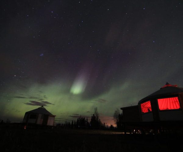 Late Night Yurt Dinner and Northern Lights – Alaska, United States