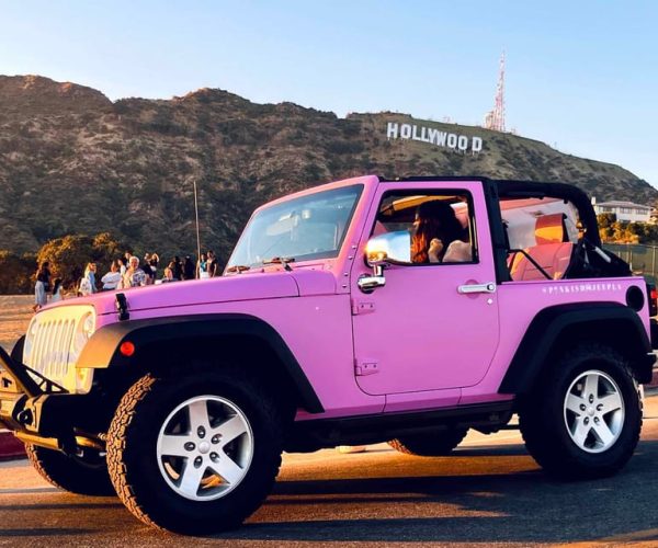 Los Angeles: Hollywood Sign Tour on an Open Pink Jeep – Los Angeles, California