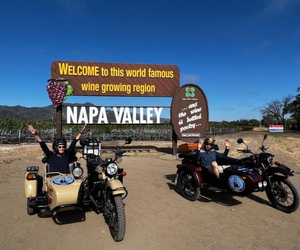 Napa Valley: Napa Valley Guided Sidecar Tour with 3 Wineries – California, California