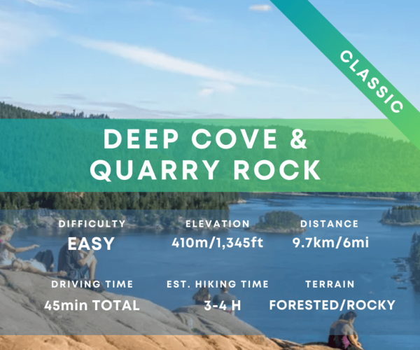 Quarry Rock & Deep Cove Hiking Day Trip | All-inclusive – Vancouver, Canada