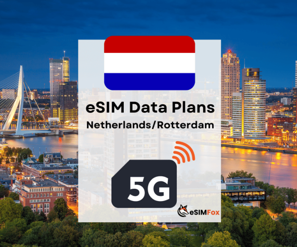 Rotterdam : eSIM Internet Data Plan Netherlands high-speed – Rotterdam, Netherlands