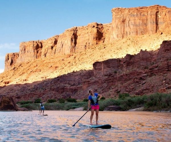 Stand-Up Paddleboard with small rapids on the Colorado. – Colorado River, Utah