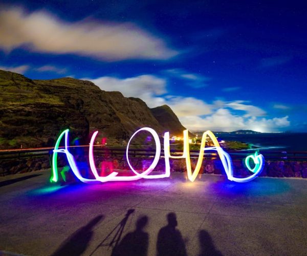 Unique Honolulu Sunset and Light Painting Tour – Honolulu, Hawaii