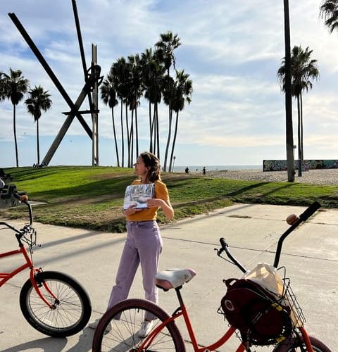 Venice et Santa Monica by bike in French – Los Angeles, California