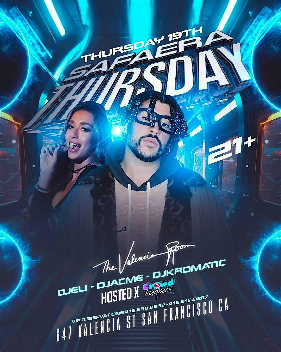 Safaera Thursdays 9/19 – SAN FRANCISCO, CA